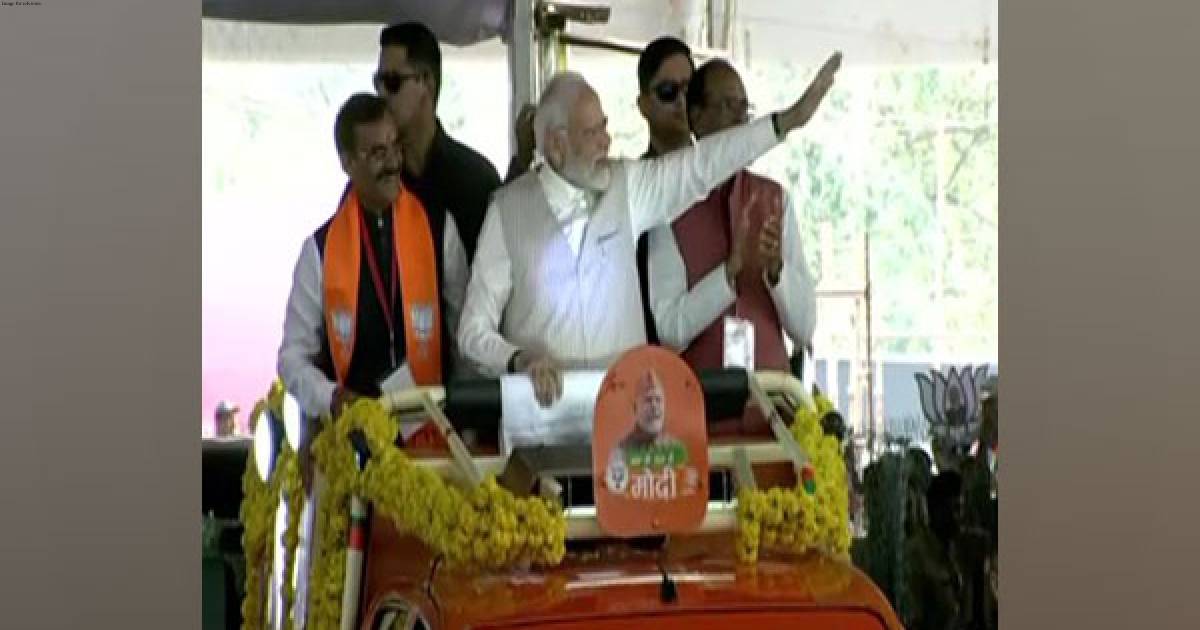 PM Modi reaches Jamboree Maidan in MP's Bhopal, to address mega meet of BJP workers
